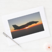 Sticker Rectangulaire F 14 Tomcat Fighter Jet (Enveloppe)