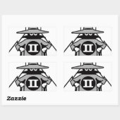 Sticker Rectangulaire F-4 Fantôme (Feuille)