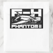 Sticker Rectangulaire F-4 Phantom II (Sac)