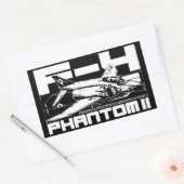 Sticker Rectangulaire F-4 Phantom II (Enveloppe)
