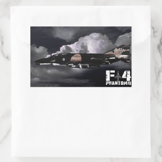 Sticker Rectangulaire F-4 Phantom II (Sac)