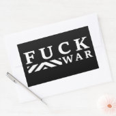 Sticker Rectangulaire F@ck guerre contre la guerre (Enveloppe)