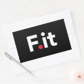 Sticker Rectangulaire F It Anti Fitness Slogan (Enveloppe)