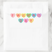 Sticker Rectangulaire F VALENTINE'S DAY - Bannière Coeurs-Bonbons (Sac)