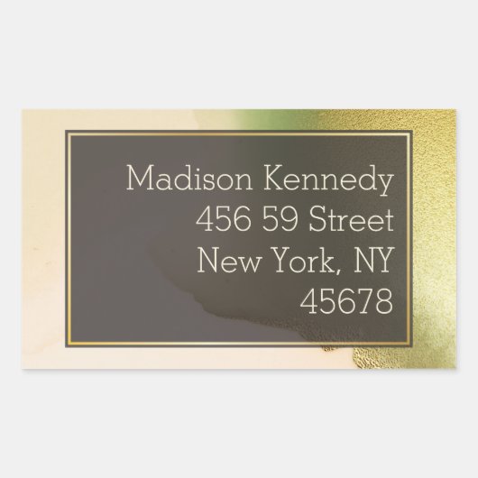 Sticker Rectangulaire Fab Chartreuse 🤵 audacieux et élégant Mariage bud (Devant)