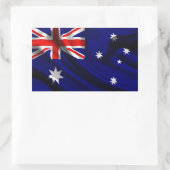 Sticker Rectangulaire Fabric du drapeau australien (Sac)