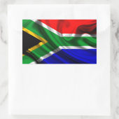 Sticker Rectangulaire Fabric du drapeau sud-africain (Sac)