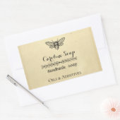 Sticker Rectangulaire Fabriqué à la main HONEY BEE (Enveloppe)