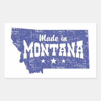 Sticker Rectangulaire Fabriqué Dans Le Montana