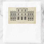 Sticker Rectangulaire Façade de style théâtral de Colen Campbell (Sac)