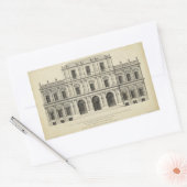 Sticker Rectangulaire Façade de style théâtral de Colen Campbell (Enveloppe)