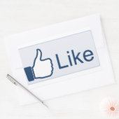 Sticker Rectangulaire Facebook 'J'Aime' (Enveloppe)