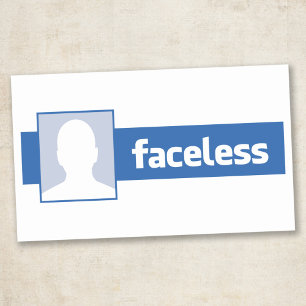 Sticker Rectangulaire Faceless - Photo de profil anonyme (Homme)