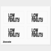 Sticker Rectangulaire Faible fidélité (Feuille)