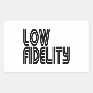 Sticker Rectangulaire Faible fidélité