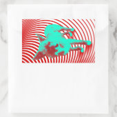 Sticker Rectangulaire fainéant brumie (Sac)
