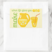 Sticker Rectangulaire Faire de la citronnelle (Sac)