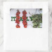 Sticker Rectangulaire Faire des tomates séchées au soleil (Sac)