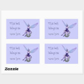 Sticker Rectangulaire Fairy Bookplate - rectangulaire (Feuille)