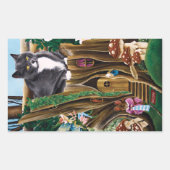 Sticker Rectangulaire Fairy House Garden Chat (Devant)
