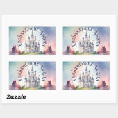Sticker Rectangulaire Fairy Tale Castle Party (Feuille)