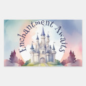 Sticker Rectangulaire Fairy Tale Castle Party (Devant)