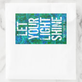 STICKER RECTANGULAIRE FAIS BRILLER TA LUMIÈRE (Sac)