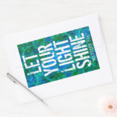 STICKER RECTANGULAIRE FAIS BRILLER TA LUMIÈRE (Enveloppe)