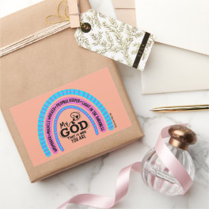 Sticker Rectangulaire Faiseur de chemin Ouvrier de miracles Mon Dieu C'e