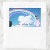 Sticker Rectangulaire Faisons un arc en ciel (Sac)