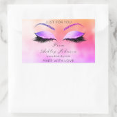 Sticker Rectangulaire Faite Par Parties scintillant Lashes Rectangulaire (Sac)
