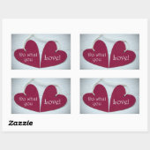 Sticker Rectangulaire Faites ce que vous aimez 3 (Feuille)