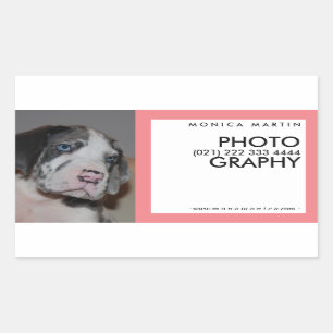 Sticker Rectangulaire Faites connaître votre marque !