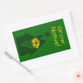 Sticker Rectangulaire Faites pousser les plantes indigènes ! (Enveloppe)