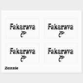 STICKER RECTANGULAIRE FAKARAVA II (Feuille)
