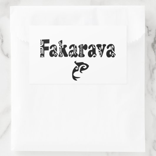 STICKER RECTANGULAIRE FAKARAVA II (Sac)