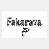 STICKER RECTANGULAIRE FAKARAVA II (Devant)