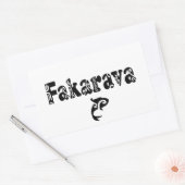 STICKER RECTANGULAIRE FAKARAVA II (Enveloppe)