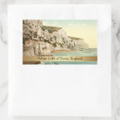 Sticker Rectangulaire Falaises blanches de Dover, Kent, Angleterre (Sac)