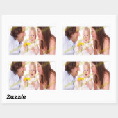 Sticker Rectangulaire FAMILLE Photo ✨ Lovely Custom (Feuille)