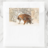 Sticker Rectangulaire Famille Tigers (Sac)