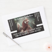 Sticker Rectangulaire Family Farm Custom Funny Chicken Modèle photo (Enveloppe)
