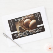 Sticker Rectangulaire Family Farm Oeufs personnalisés dans un Modèle pho (Enveloppe)