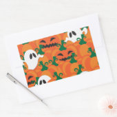 Sticker Rectangulaire Fantômes d'Halloween Patch de citrouille hantée (Enveloppe)