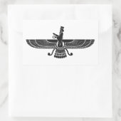 Sticker Rectangulaire Faravahar (Sac)