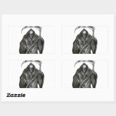 Sticker Rectangulaire Faucheuse (Feuille)