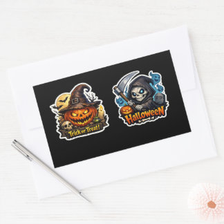Sticker Rectangulaire 💀🎃 Faucheuse Halloween sombre