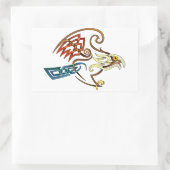 Sticker Rectangulaire Faucon (Sac)