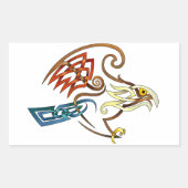 Sticker Rectangulaire Faucon (Devant)