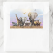 Sticker Rectangulaire Faune (Sac)